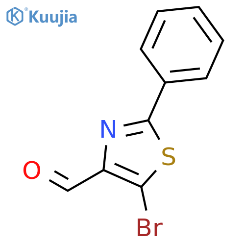 5-bromo-2-phenyl-1,3-thiazole-4-carbaldehyde structure