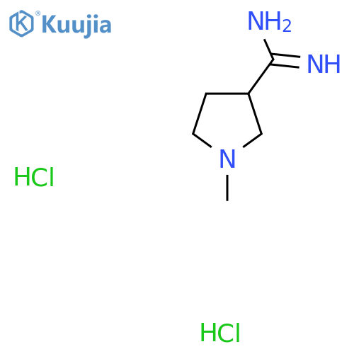 1-Methylpyrrolidine-3-carboximidamide dihydrochloride structure