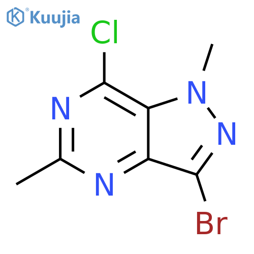1H-Pyrazolo[4,3-d]pyrimidine, 3-bromo-7-chloro-1,5-dimethyl- structure