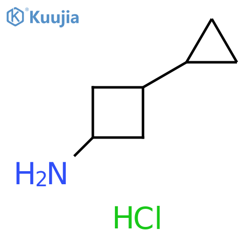 3-cyclopropylcyclobutanamine;hydrochloride structure
