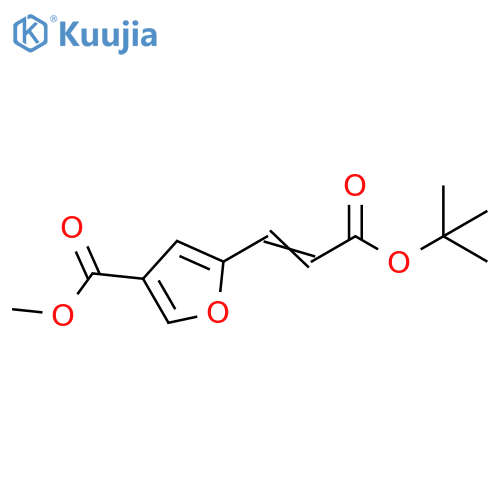 methyl 5-(1E)-3-(tert-butoxy)-3-oxoprop-1-en-1-ylfuran-3-carboxylate structure