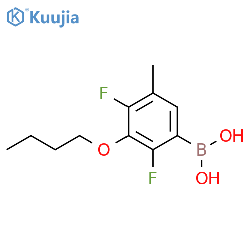 3-Butoxy-2,4-difluoro-5-methylphenylboronic acid structure
