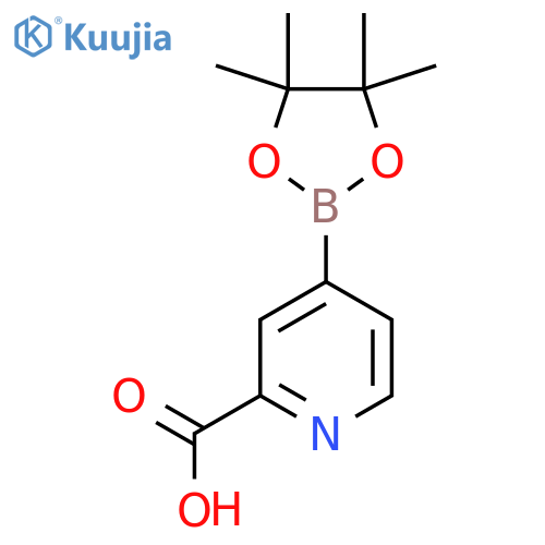 4-(4,4,5,5-Tetramethyl-1,3,2-dioxaborolan-2-yl)picolinic acid structure