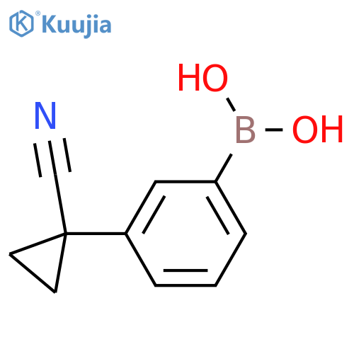 3-(1-Cyanocyclopropyl)phenylboronic acid structure