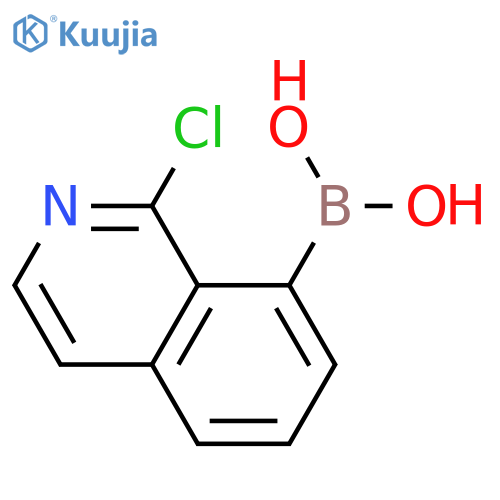 1-Chloroisoquinolin-8-yl-8-boronic acid structure