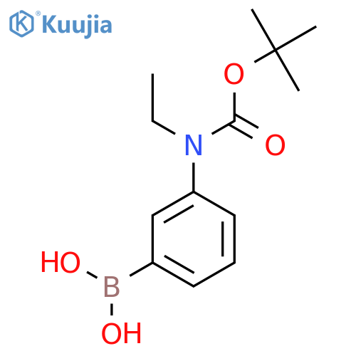 [3-[Ethyl-[(2-methylpropan-2-yl)oxycarbonyl]amino]phenyl]boronic acid structure