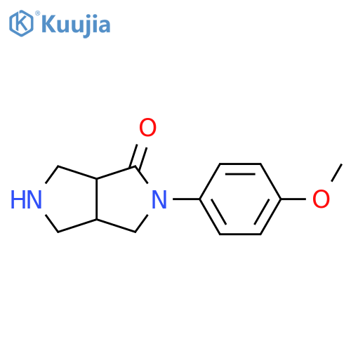 2-(4-methoxyphenyl)hexahydropyrrolo[3,4-c]pyrrol-1(2H)-one structure