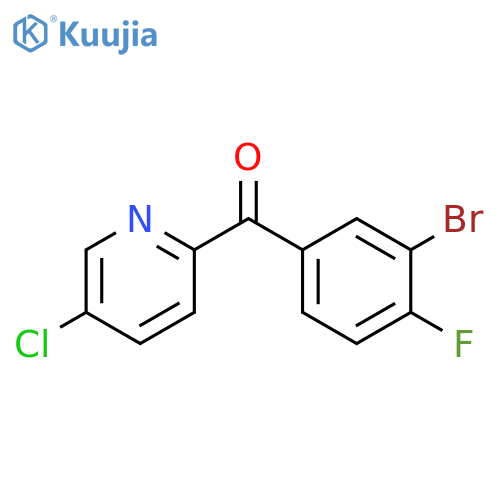 (3-bromo-4-fluorophenyl)(5-chloropyridin-2-yl)methanone structure