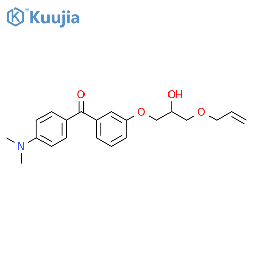 Methanone, [4-(dimethylamino)phenyl][3-[2-hydroxy-3-(2-propen-1-yloxy)propoxy]phenyl]- structure