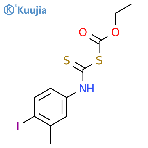 carbonothioic acid, O-ethyl S-[[(4-iodo-3-methylphenyl)amino]thioxomethyl] ester structure