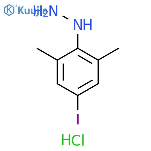 4-Iodo-2,6-dimethylphenylhydrazineHydrochloride structure
