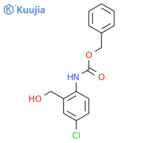 benzyl N-4-chloro-2-(hydroxymethyl)phenylcarbamate structure