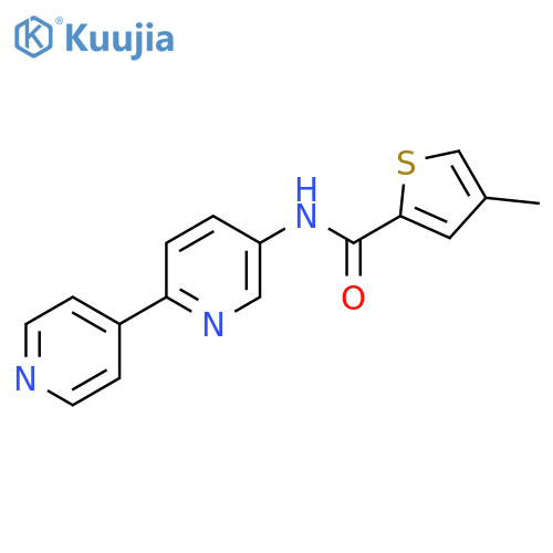 N-{[2,4'-bipyridine]-5-yl}-4-methylthiophene-2-carboxamide structure