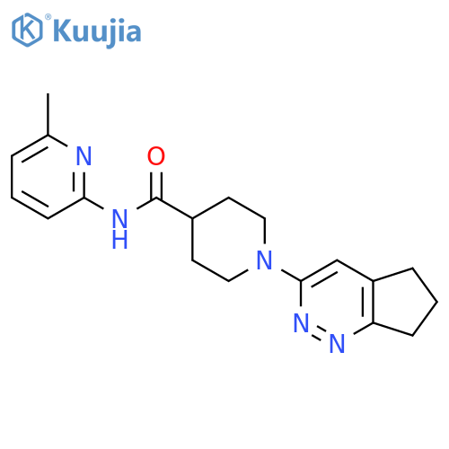 1-{5H,6H,7H-cyclopenta[c]pyridazin-3-yl}-N-(6-methylpyridin-2-yl)piperidine-4-carboxamide structure