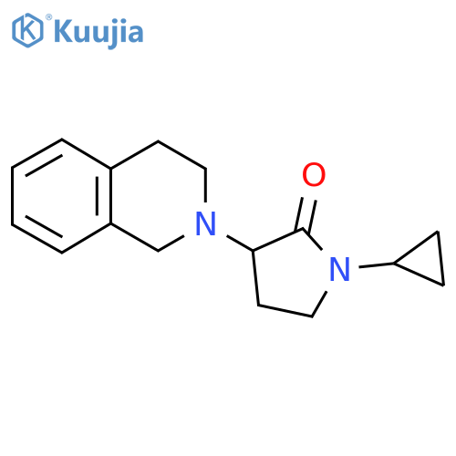 1-cyclopropyl-3-(1,2,3,4-tetrahydroisoquinolin-2-yl)pyrrolidin-2-one structure