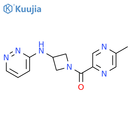 N-1-(5-methylpyrazine-2-carbonyl)azetidin-3-ylpyridazin-3-amine structure