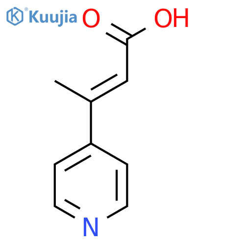 3-(Pyridin-4-yl)but-2-enoic acid structure
