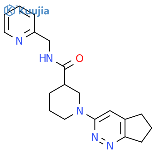 1-{5H,6H,7H-cyclopenta[c]pyridazin-3-yl}-N-[(pyridin-2-yl)methyl]piperidine-3-carboxamide structure