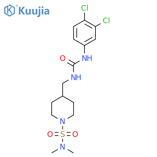 1-(3,4-dichlorophenyl)-3-{1-(dimethylsulfamoyl)piperidin-4-ylmethyl}urea structure