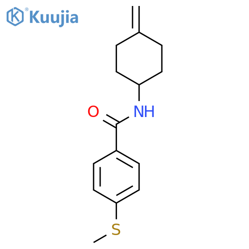 N-(4-methylidenecyclohexyl)-4-(methylsulfanyl)benzamide structure