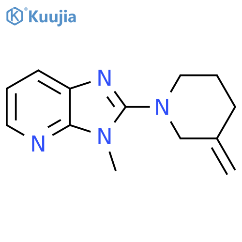 1-{3-methyl-3H-imidazo4,5-bpyridin-2-yl}-3-methylidenepiperidine structure