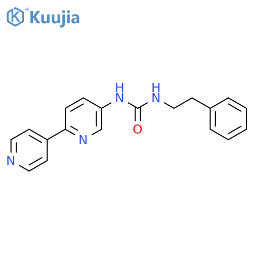 3-{[2,4'-Bipyridine]-5-yl}-1-(2-phenylethyl)urea structure
