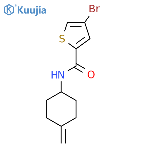 4-bromo-N-(4-methylidenecyclohexyl)thiophene-2-carboxamide structure