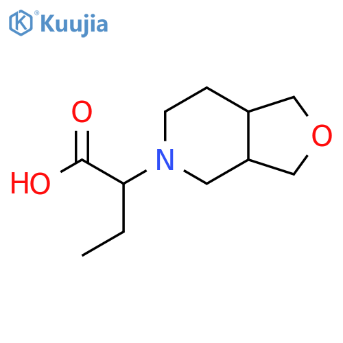 2-(hexahydrofuro[3,4-c]pyridin-5(3H)-yl)butanoic acid structure