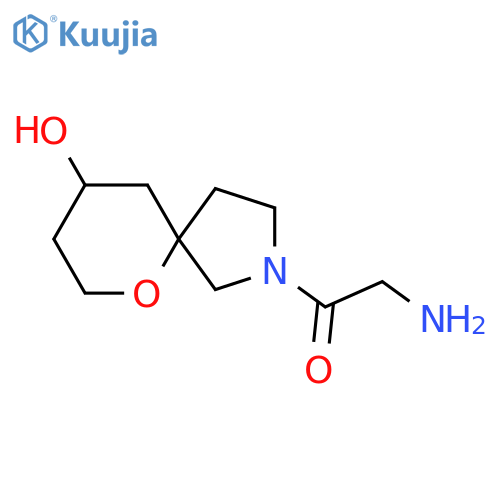 2-Amino-1-(9-hydroxy-6-oxa-2-azaspiro[4.5]decan-2-yl)ethan-1-one structure