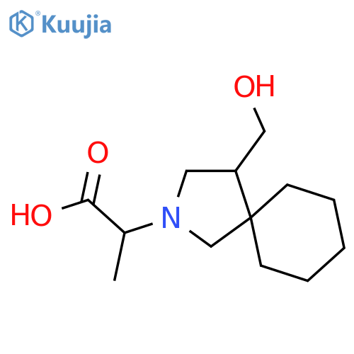 2-(4-(Hydroxymethyl)-2-azaspiro[4.5]decan-2-yl)propanoic acid structure