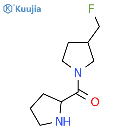 3-(Fluoromethyl)-1-prolylpyrrolidine structure