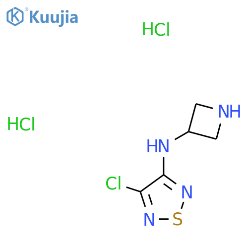 N-(Azetidin-3-yl)-4-chloro-1,2,5-thiadiazol-3-amine dihydrochloride structure
