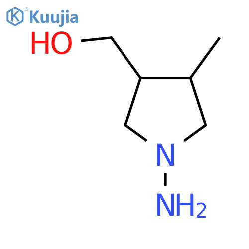 (1-Amino-4-methylpyrrolidin-3-yl)methanol structure