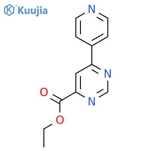 Ethyl 6-(pyridin-4-yl)pyrimidine-4-carboxylate structure