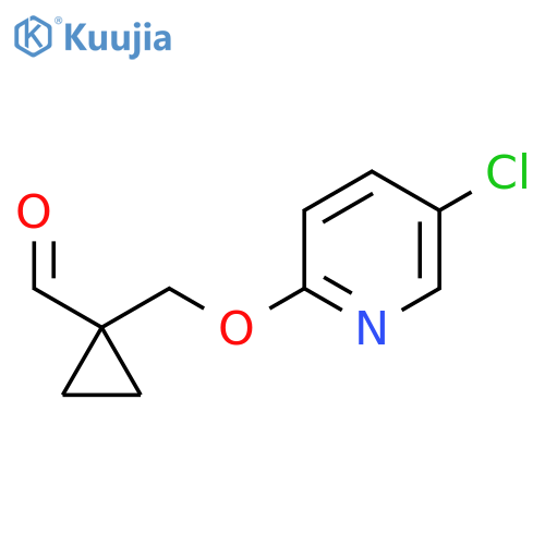 1-(((5-Chloropyridin-2-yl)oxy)methyl)cyclopropane-1-carbaldehyde structure