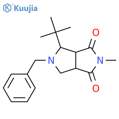 5-Benzyl-4-(tert-butyl)-2-methyltetrahydropyrrolo[3,4-c]pyrrole-1,3(2H,3aH)-dione structure