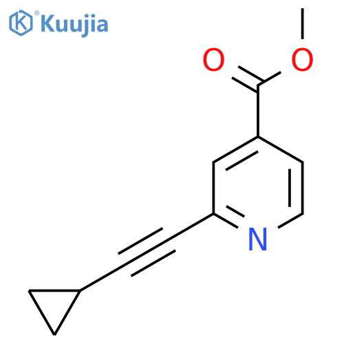 Methyl 2-(cyclopropylethynyl)isonicotinate structure