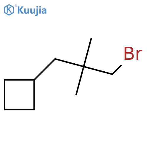(3-Bromo-2,2-dimethylpropyl)cyclobutane structure