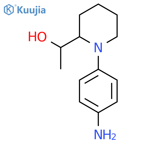 1-(1-(4-Aminophenyl)piperidin-2-yl)ethan-1-ol structure