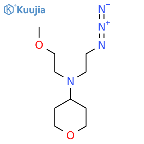 N-(2-Azidoethyl)-N-(2-methoxyethyl)tetrahydro-2H-pyran-4-amine structure