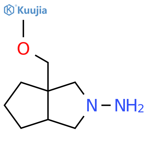 3a-(Methoxymethyl)hexahydrocyclopenta[c]pyrrol-2(1H)-amine structure