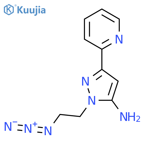 1-(2-Azidoethyl)-3-(pyridin-2-yl)-1H-pyrazol-5-amine structure