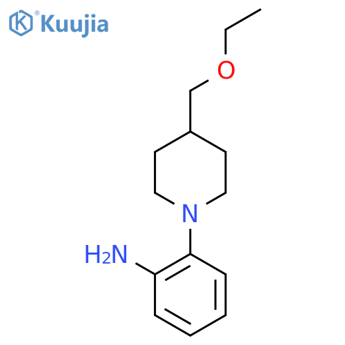 2-(4-(ethoxymethyl)piperidin-1-yl)aniline structure