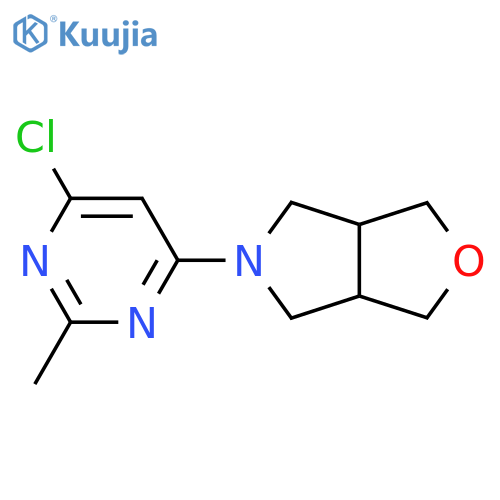 5-(6-chloro-2-methylpyrimidin-4-yl)hexahydro-1H-furo[3,4-c]pyrrole structure