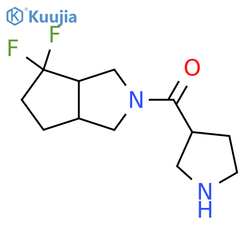 (4,4-difluorohexahydrocyclopenta[c]pyrrol-2(1H)-yl)(pyrrolidin-3-yl)methanone structure