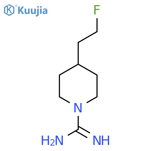4-(2-Fluoroethyl)piperidine-1-carboximidamide structure