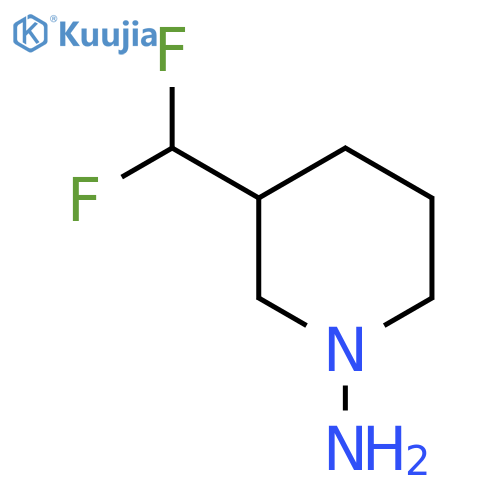 3-(Difluoromethyl)piperidin-1-amine structure