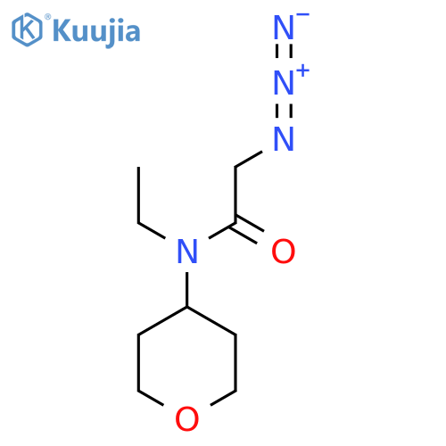2-Azido-N-ethyl-N-(tetrahydro-2H-pyran-4-yl)acetamide structure