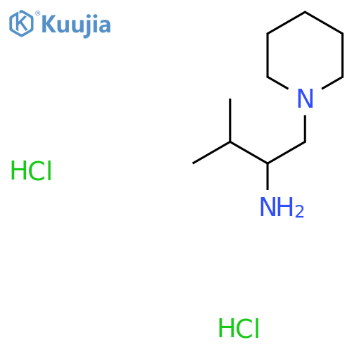 3-Methyl-1-(piperidin-1-yl)butan-2-amine dihydrochloride structure