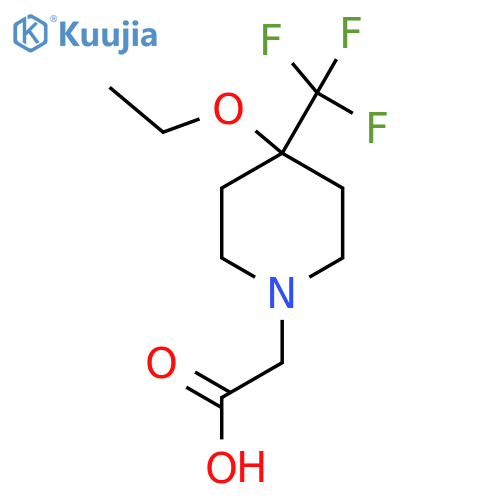 2-(4-Ethoxy-4-(trifluoromethyl)piperidin-1-yl)acetic acid structure
